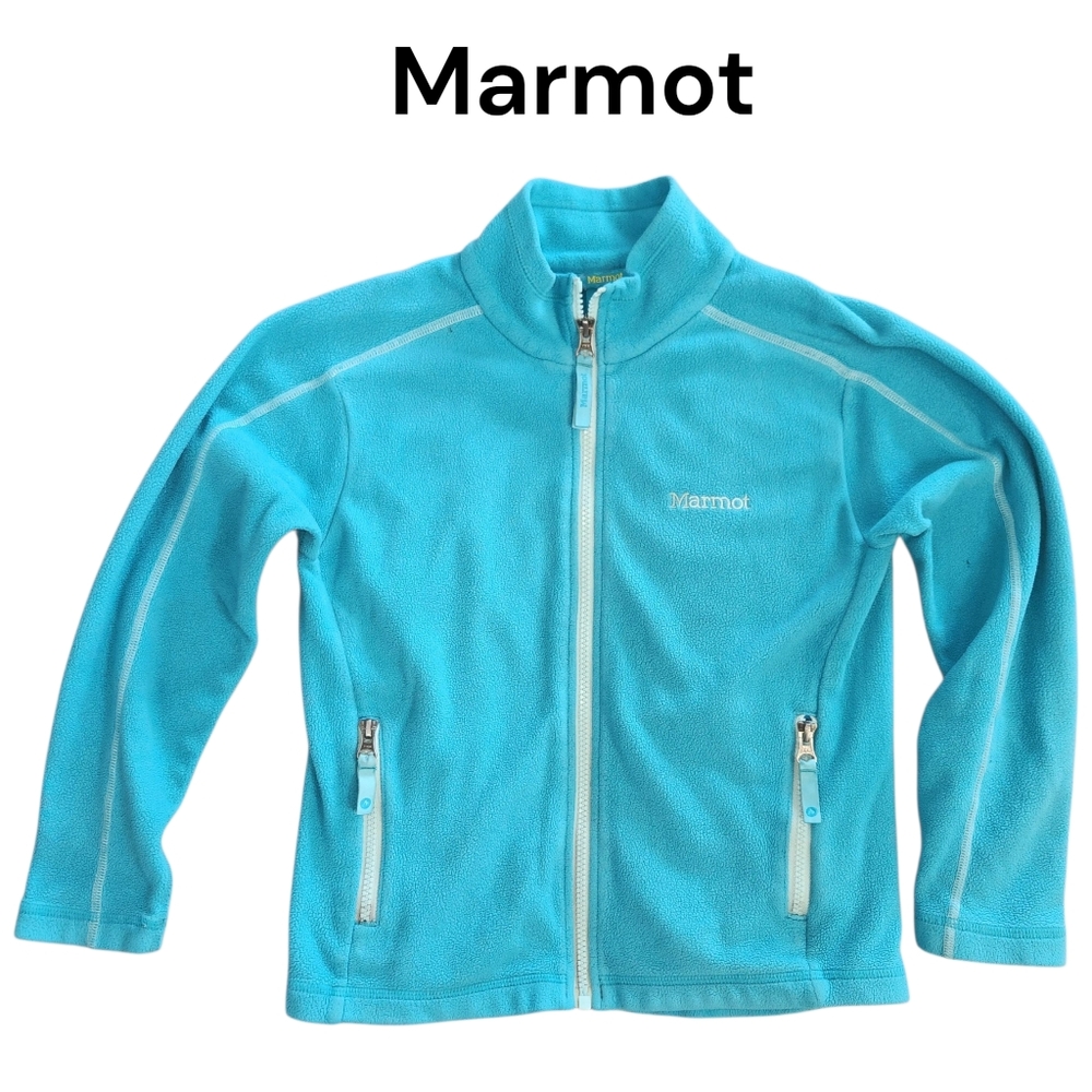 Marmot Girls Full Zip Fleece Sweatshirt Jacket Size Medium